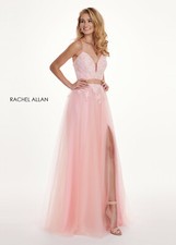 Authentic Rachel Allan 6466 Dress--Color:Pink --Size:6 -Prom Dress