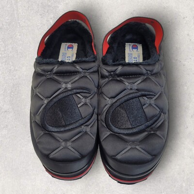 Champion Hot Stuff Platform Slippers Women’s Size 7 Lux Black Slingback Champion Hot Stuff Platform Slippers Womens Size 7 Lux Black  main image 4