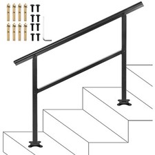 VEVOR Ringhiera Scale a Terra Corrimano Scale Alluminio Giardino per 3-4 Gradini