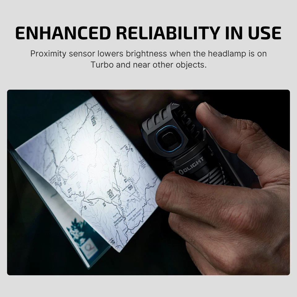 Olight Perun 3 Headlamp 3,000 Lumens LED White&Red Light Magnetic Charging IP68 - Image 4 of 4