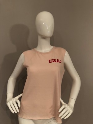 Junk Food Womens Graphic Logo Cotton USA Seventy Six And Sunny T Shirt Size S