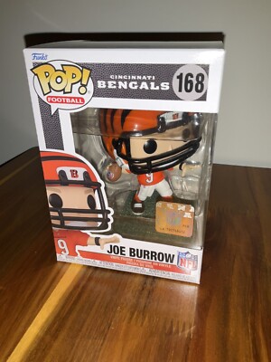 Joe Burrow POP Figure #168 NFL Cincinnati Bengals Football Funko New!