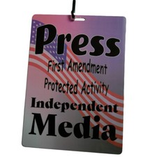 Press Pass American Flag Patriotic PVC ID Car...