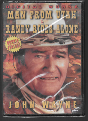John Wayne -Double Feature: The Man From Utah/Randy Rides Alone (DVD) Brand new