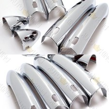 8pc Chrome Door Handle Cover Caps Trim Wsmart Keyhole Fit 2016-2019 Chevy Cruze