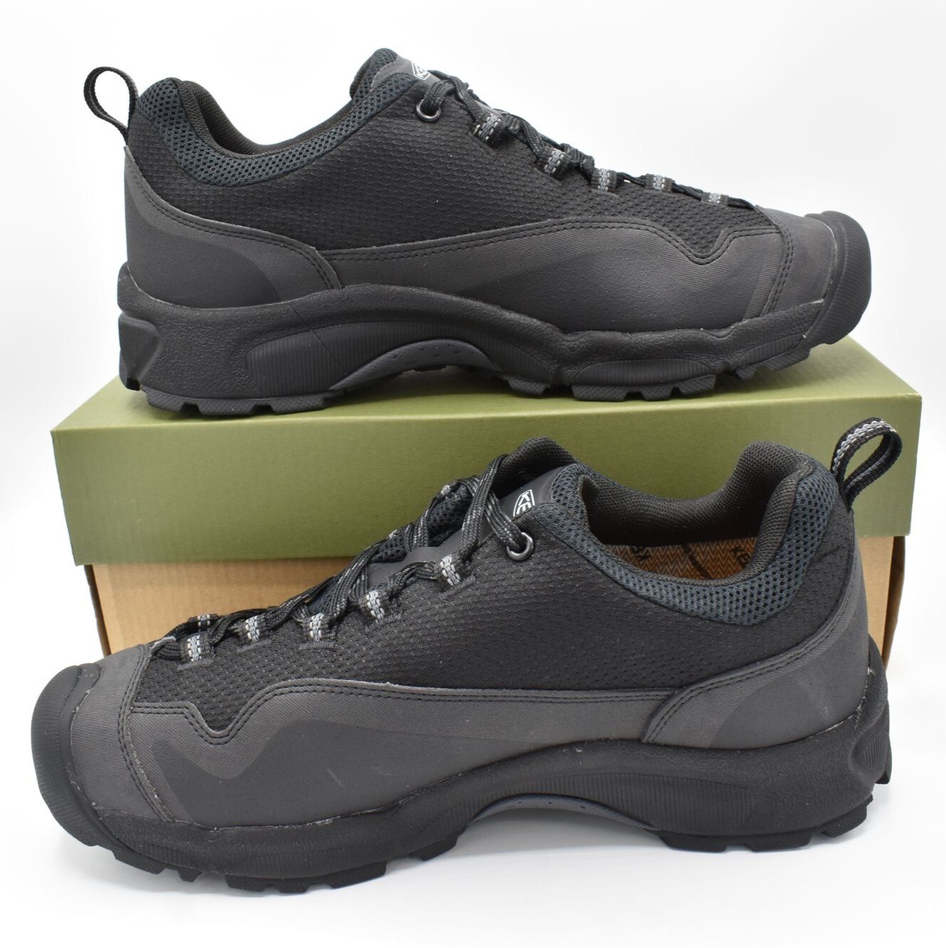 Scarpe da trekking impermeabili Keen donna taglia 10 5 Wasatch Crest blu vetro nero