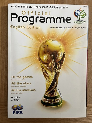 2006 Football World Cup Official Programme English Edition + Rare England Ticket - Picture 3 of 6