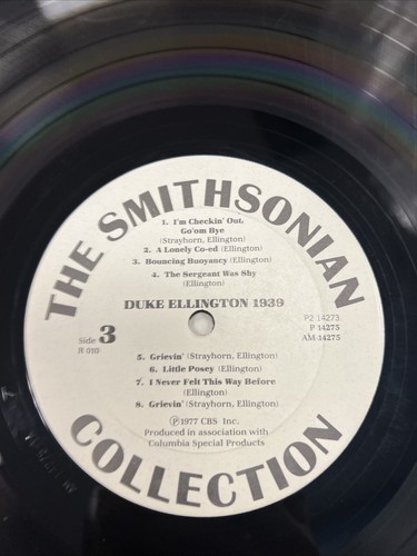 DUKE ELLINGTON -Duke Ellington 1939 ~ SMITHSONIAN 010 (2lps) Recorded 1939 -RARE - Picture 8 of 11