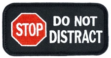 STOP DO NOT DISTRACT w/Hook Side SD-010V Service Dog Patch 4" X 2" FREE SHIPPING