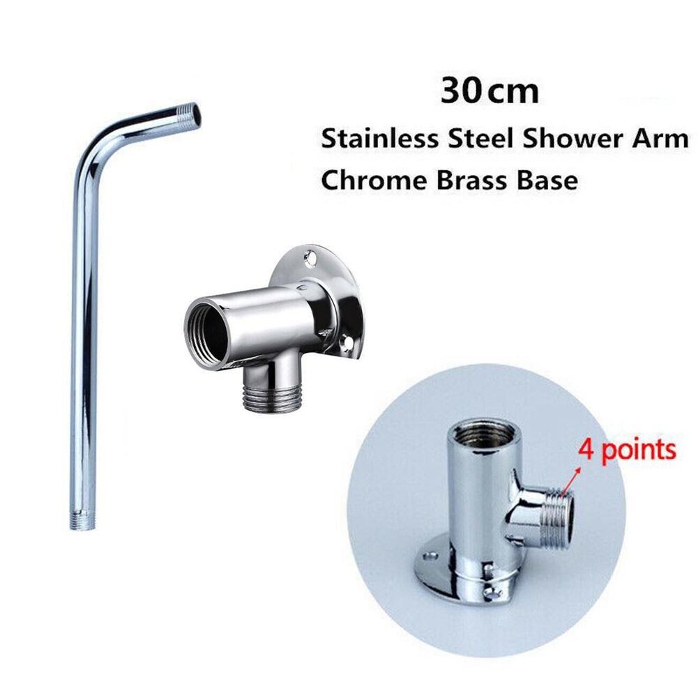 Stylish Wall Mounted Shower Head Extension Stainless Steel Construction