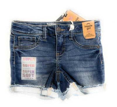 Hippie Girl Super Soft Super Stretchy Midi Regular Rise Jean Shorts  Adjustable