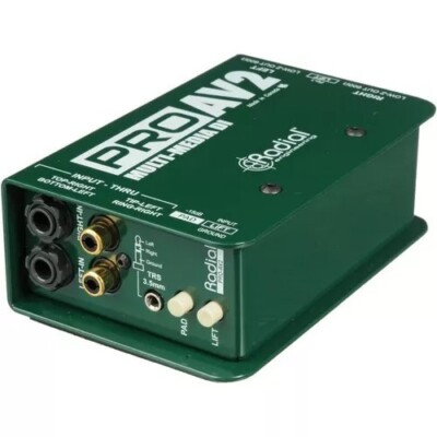 Radial ProAv2 PRO AV2 Passive Stereo Multimedia DI with RCA 3.5mm, XLR
