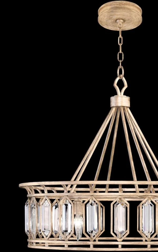 Lámpara de techo colgante Westminster 8 luces 31 pulgadas oro por bellas artes Foto 2 de 4