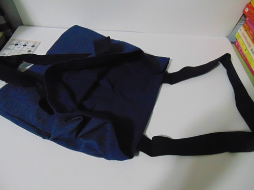 Lightweight Canvas Tote Bag Set of 2 Blue Denim - Picture 2 of 3