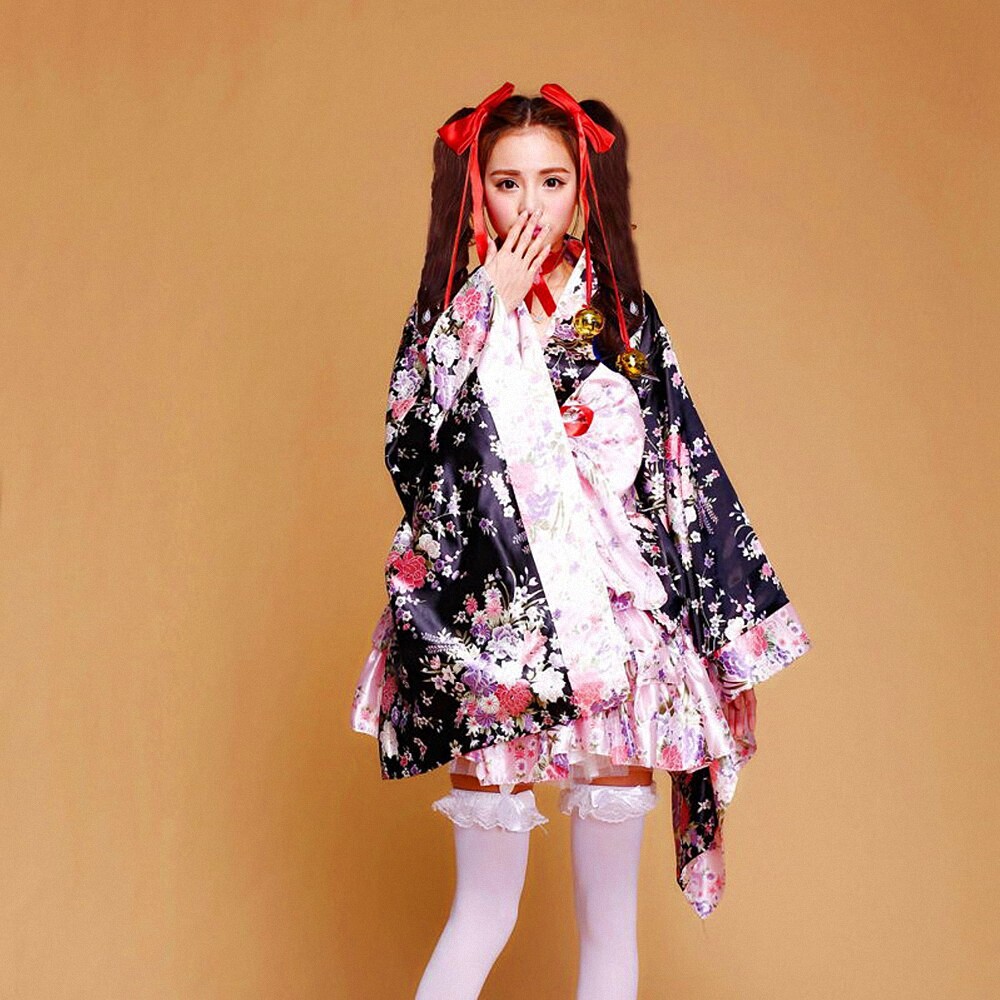 Women's Sakura Kimono Japanese Traditional Costume Lolita Vintage