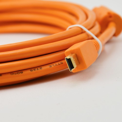 Tether Tools Cavo TetherPro USB 2.0 A/MiniB 5 Pin 4,6 m Arancione - Foto 4 di 4
