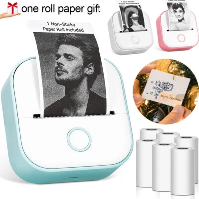 Mini Pocket Thermal Sticker Printer Bluetooth Mobile Phone Photos Label Printing - Image 1 of 4