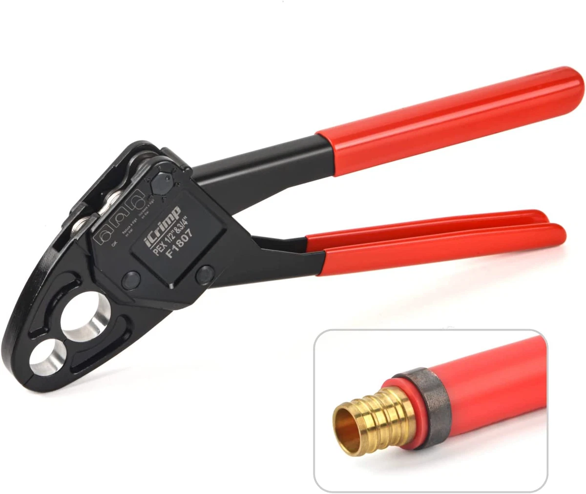 Herramienta Malco PT1 Para PEX - Corta Y Prensa Tubos PEX, Longitud 10 3/8 Pulgadas