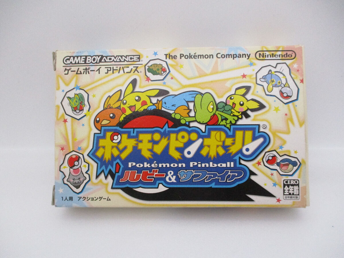 Pokemon Pinball Ruby & Sapphire GBA Japan import w/Box Pokemon Pinball Ruby & Sapphire GBA Japan import w/Box