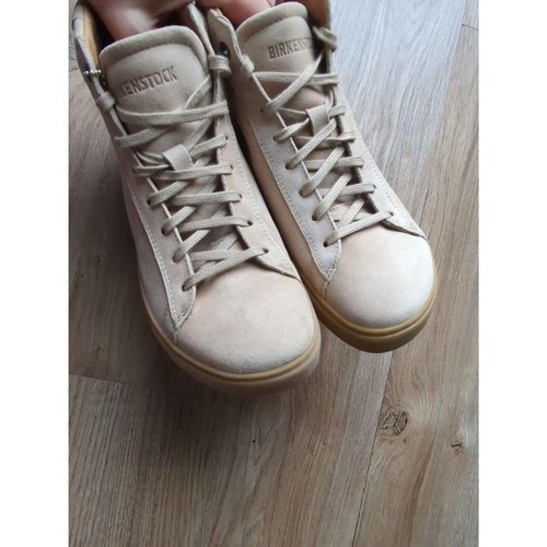 Birkenstock Bend Mid Suede Khaki Sneakers EU 38 Womens 7-7.5 Taupe Hi Top - Picture 15 of 15