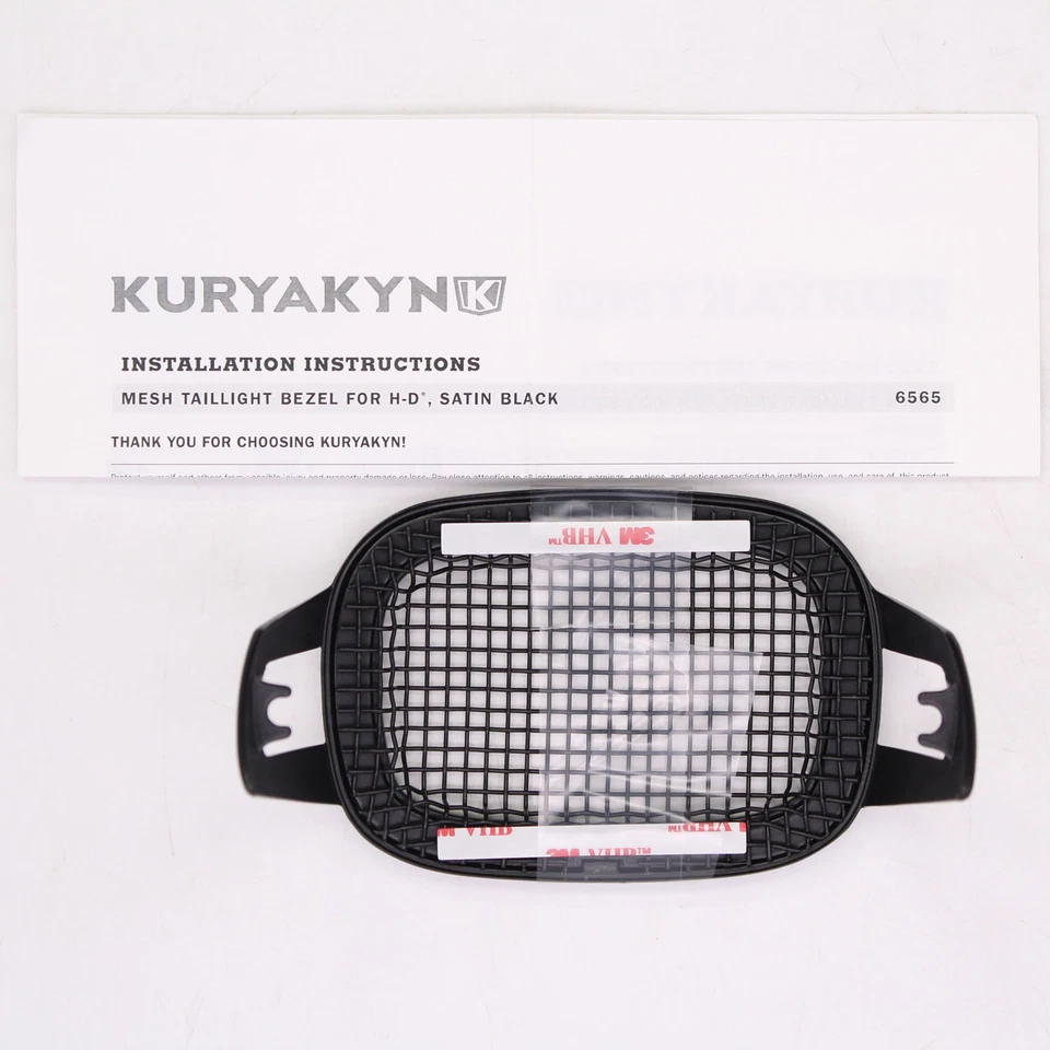Bisel de luz trasera de malla Kuryakyn número de pieza - 6565 Foto 4 de 4