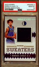 Dereck Lively II Rookie 2023-24 Hoops Rookie Sweaters (pop 3) #RSWDLV PSA 10
