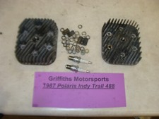 1987 Polaris Indy Trail 488 Fc Fuji Cylinder Heads Nice Oem R L Ec50pm-01