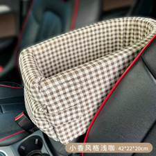 Car Central Dog Car Seat Bed Portable Dog Carrier for Small Dogs and Cats Safety