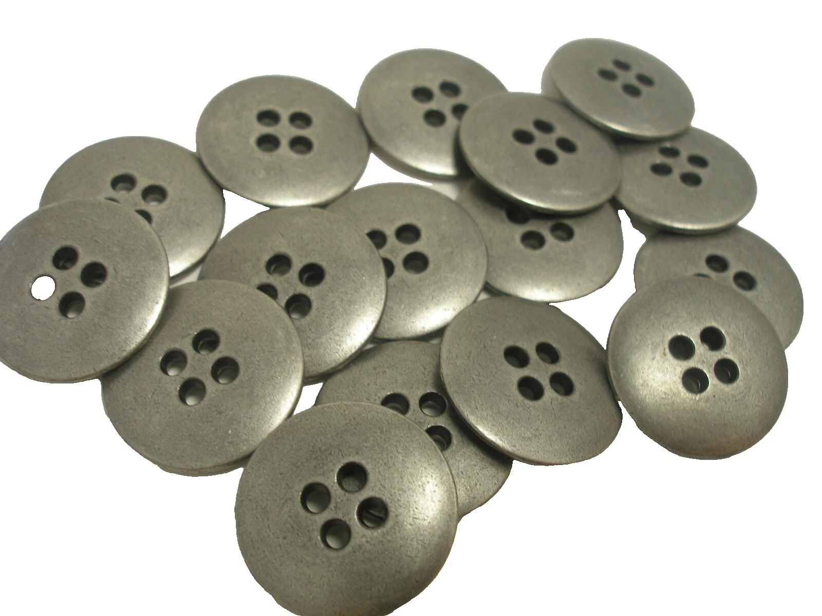Blazers & Suits Metal 4-Hole Flat Button Sewing Buttons