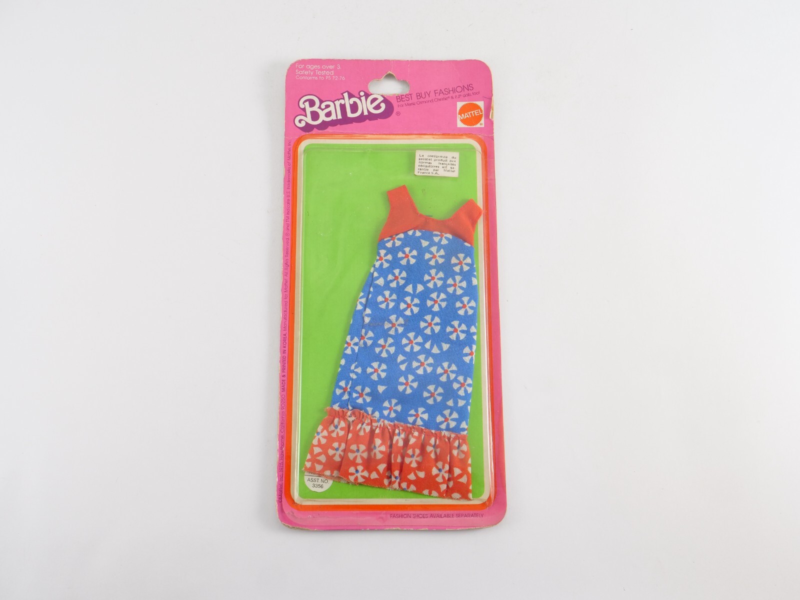 Barbie 2219 asst 43356 de 1975 rare modèle de collection en boîte d'origine