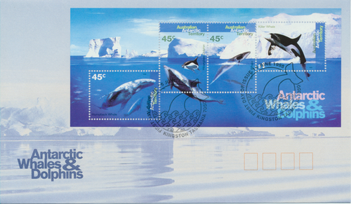 Australien - FDC - 15. Juni 1995 - Antarktische Wale und Delfine II - #248 - Bild 1 von 2