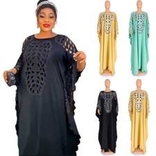Women Muslim Abaya African Dashiki Dress Kaftan Moroccan Dubai Kaftan Ramadan