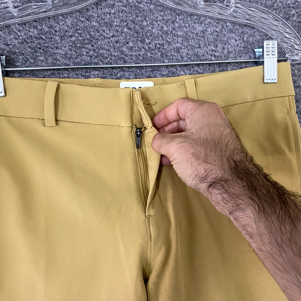 Pantalones cortos de verano Nike Dri-Fit para mujer talla grande beige/amarillo 10" cintura elástica Foto 4 de 4