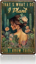 Gardening Tin Metal Signs That's What I Do I Plant Vintage Gardening