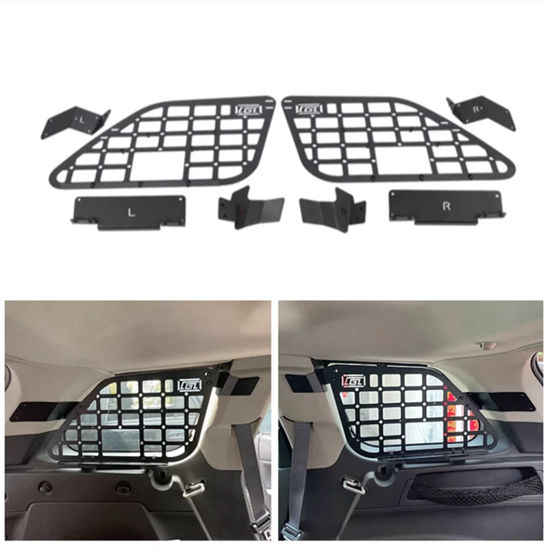 Panel de flanco de almacenamiento ventana lateral trasera MOLLE para Jeep Grand Cherokee WK 2005-2010 Foto 2 de 4