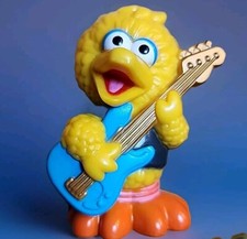 Sesame Street Workshop ROCK BAND GUITAR BIG BIRD PVC Figure 3" 2010 Hasbro