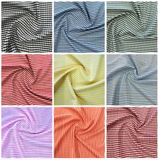 Sedona Designz 60" Wide, 1/8” Gingham Checkered Poplin Shirting Fabric by Yard