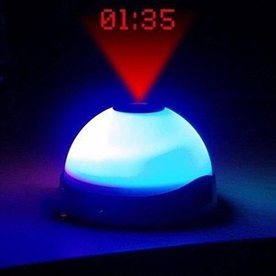 Color Changing Led Digital Alarm Clock Projector Night Lamp Bed Room Light Kids Ebay