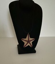 Handmade Beaded Star Fish / Sea Star Pendant