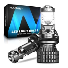 NOVSIGHT Pair 120W H11 LED Headlight Bulbs Kit High Low Beam 22000LM 6500k White