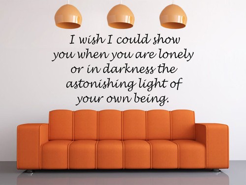Wall Quote "I wish..."Sticker Decal Decor Transfer Quote Modern Art - Picture 2 of 7