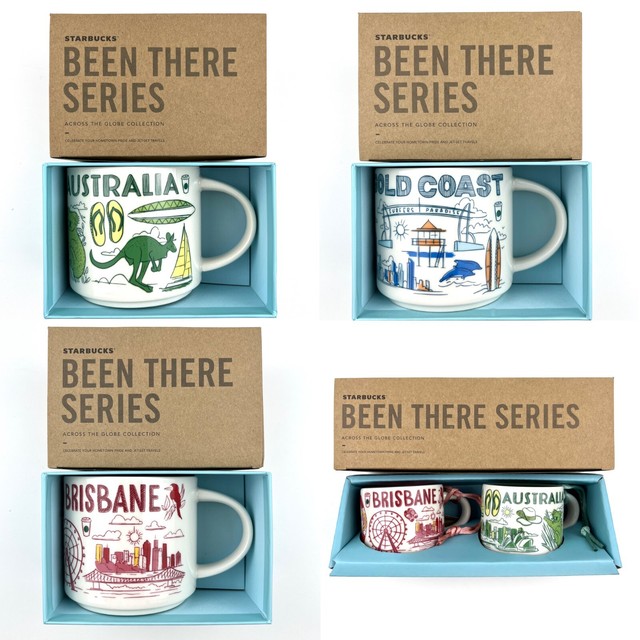Starbucks Been There Series Mug: Australia Gold Coast Brisbane 14oz / 2oz pair Starbucks Been There Series Mug: Australia Gold Coast Brisbane 14oz / 2oz pair