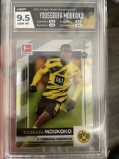 Soccer 🔥9.5🔥 2020-21 Topps Chrome Bundesliga Youssoufa Moukoko HGA GEM MINT RC