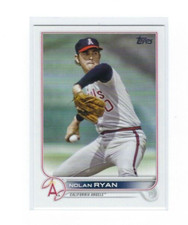 Nolan Ryan 2022 Topps Update Series #US34 Short Print Photo Variation LEGEND SP