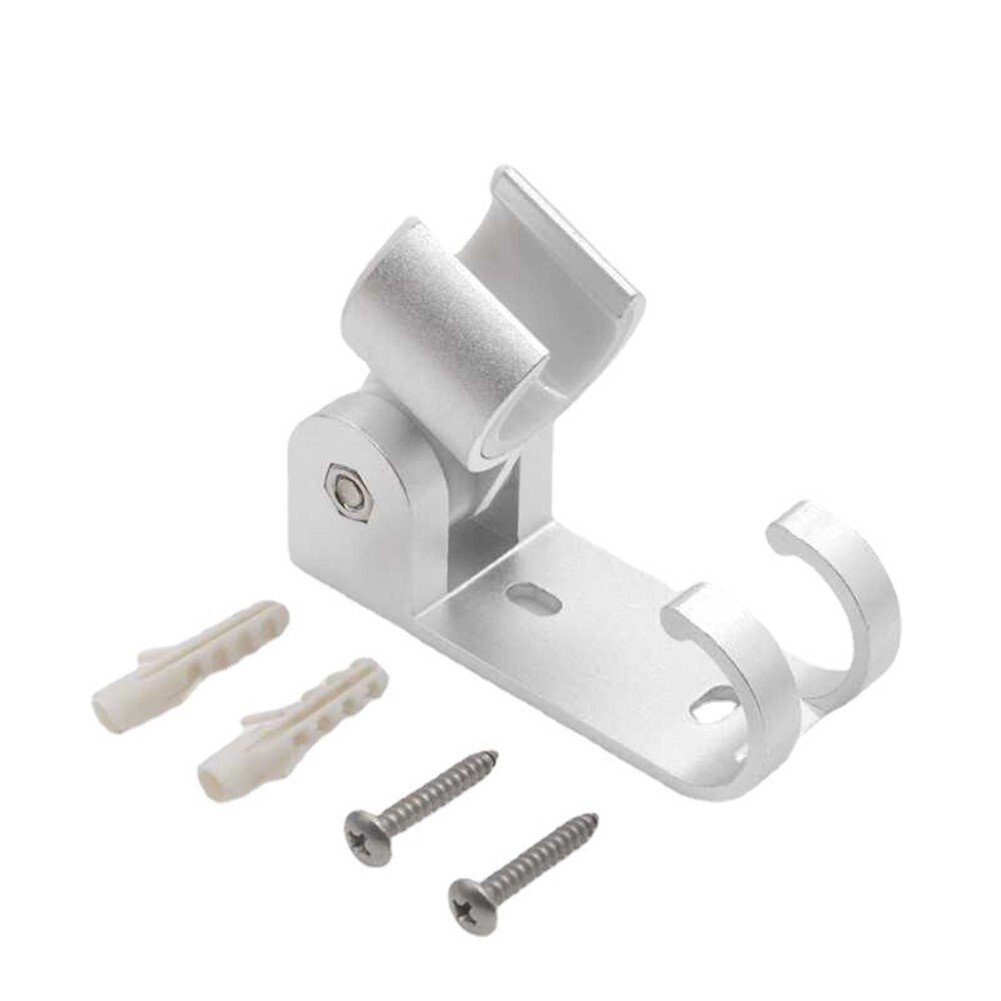 Strong Chrome Shower Head Riser Rail Clamp Bracket Holder Adjustable UK