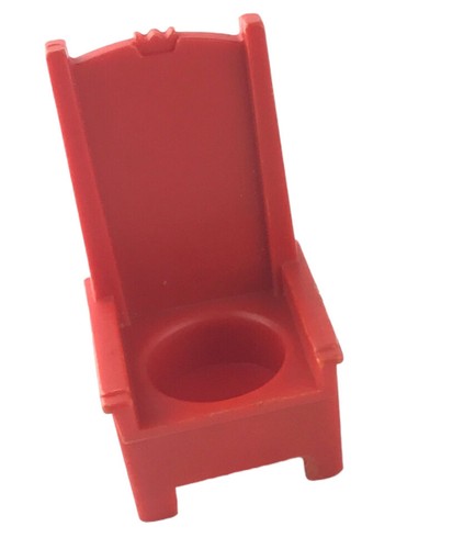 Vintage Fisher Price Family Castle Red Chair & Bed 993 Little People Throne - Picture 5 of 12