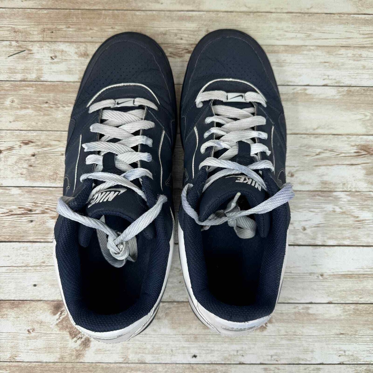 Nike Air Prestige 386114-410 Navy Blue Low Top Athletic Sneakers