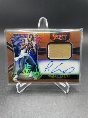 PHAROH COOPER 2016 Panini Select Material Copper Prizm /49 Rookie Auto RC Ram  