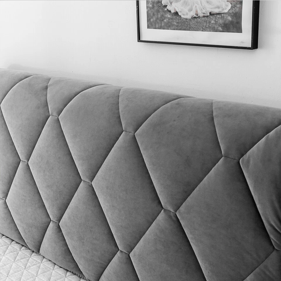 Luxury Thicken Headboard Cover Soft Bed Head Back Decor Protector Slipcover - Image 3 of 4
