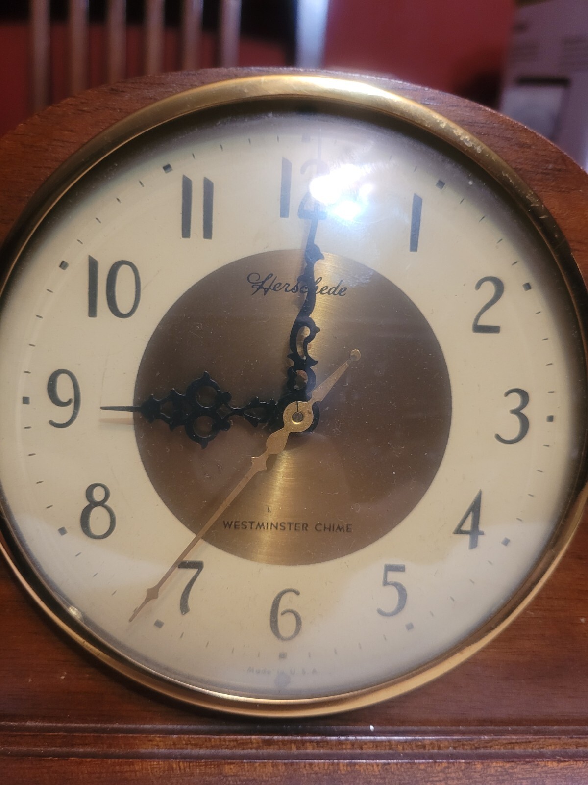 VINTAGE 1940s REVERE WESTMINSTER CHIME MANTEL CLOCK TELECHRON MOTOR